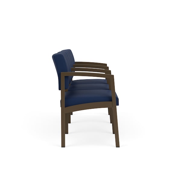 Lesro Lenox 3 Seat Tandem Seating W/ Arms, 64.5 in W 24.5 in L 32 in H LS3103 - main